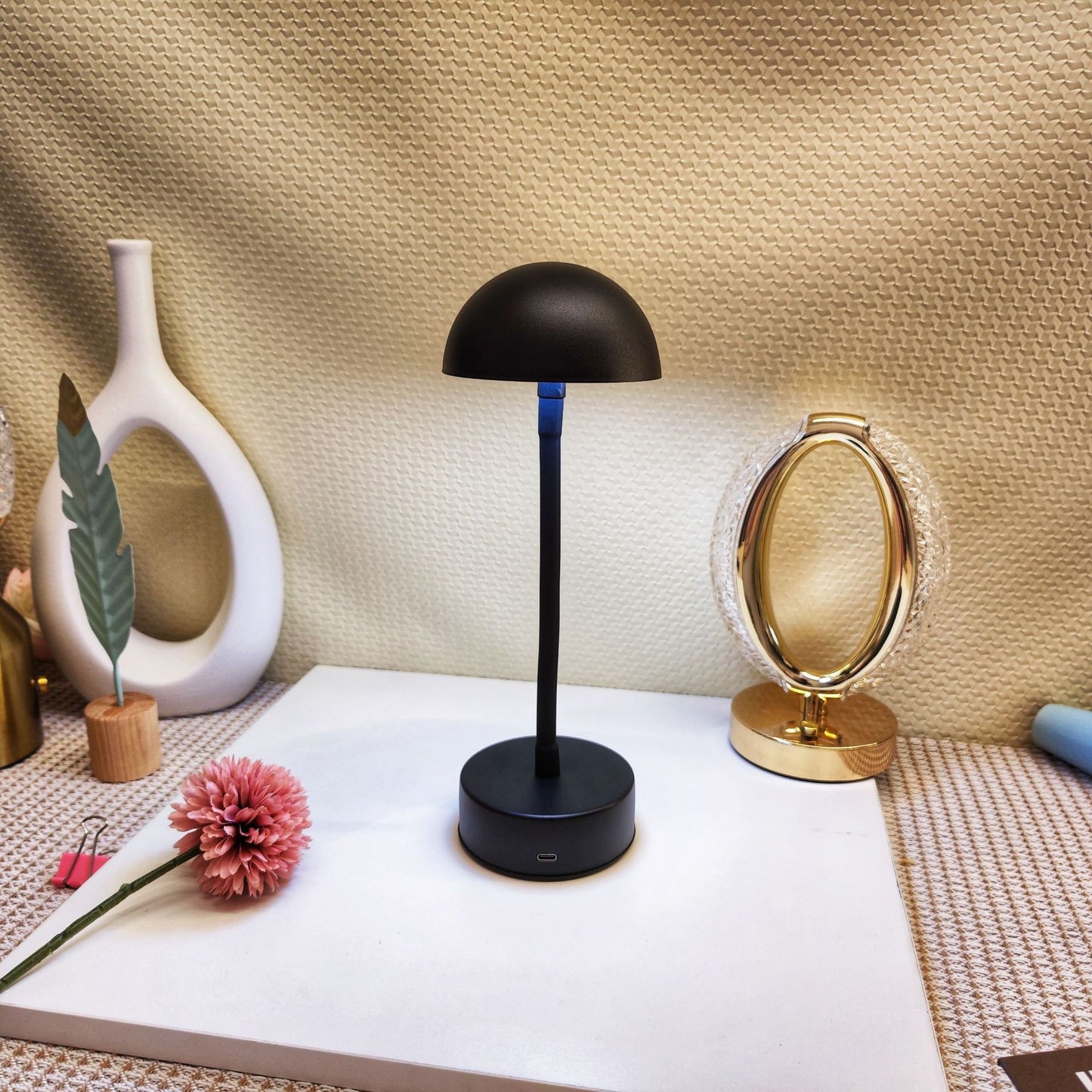 Creative Curvable Mushroom Table LED Lamp