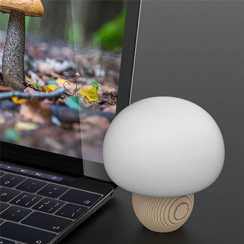 Silicone LED Mushroom Night Lamp