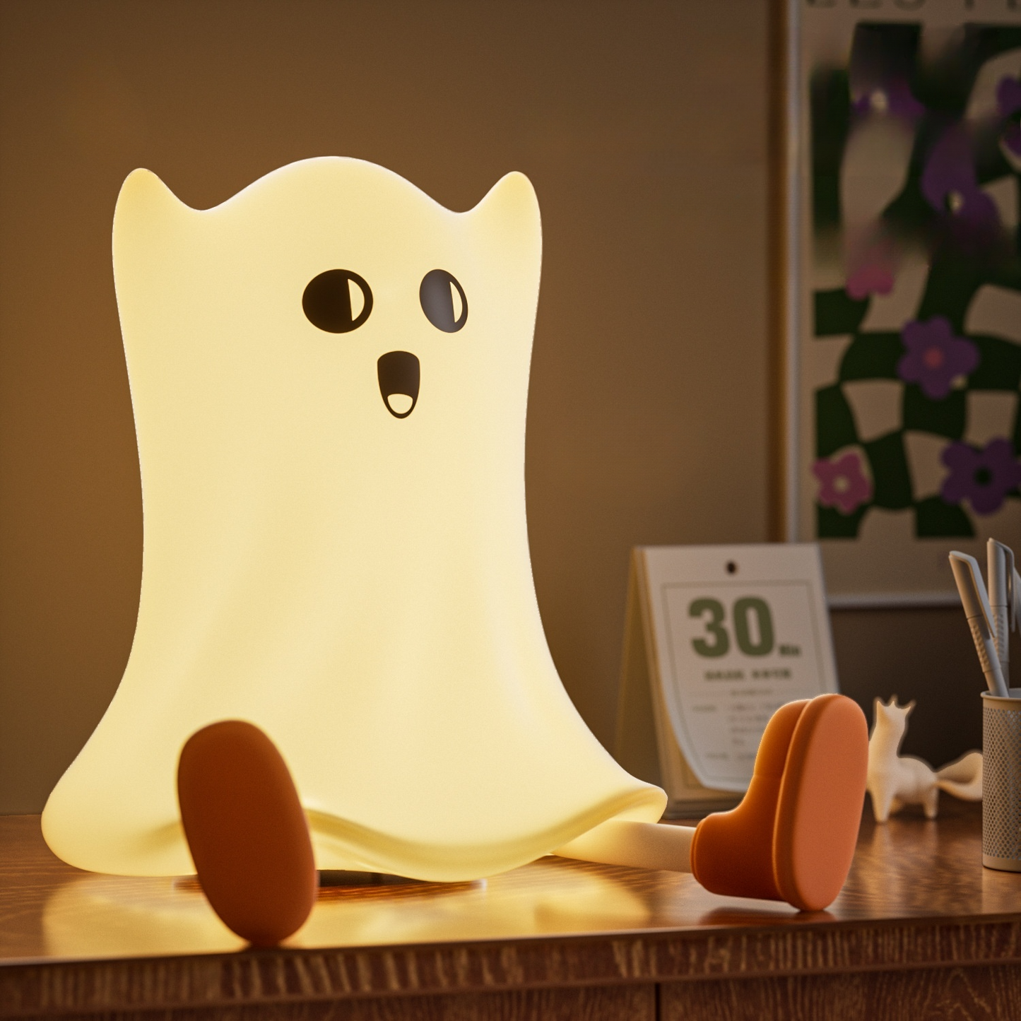 Ghost Silicone Night Bedside Light