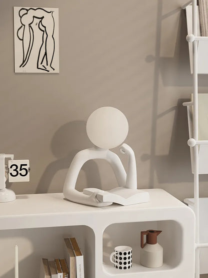 Modern Reading Man Artistic Table Lamp